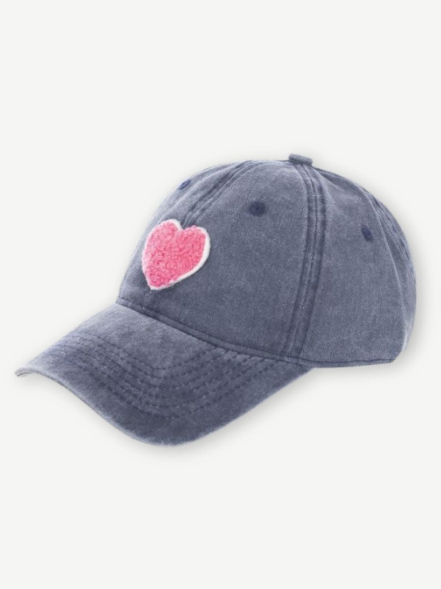 Cap PINK HEART navy