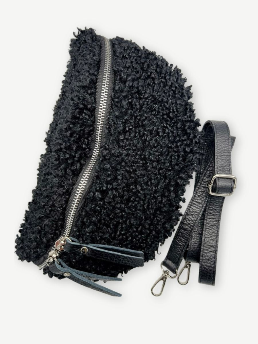 Crossbody Bag Teddy schwarz
