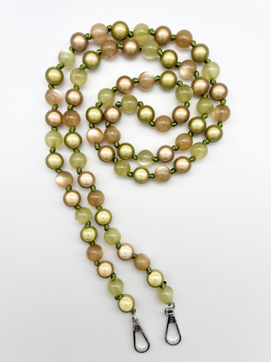 Crossbodykette MIRACLE MIX GREEN aus Miracle Perlen