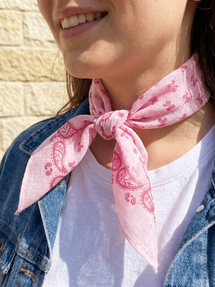 Tuch BANDANA light rose