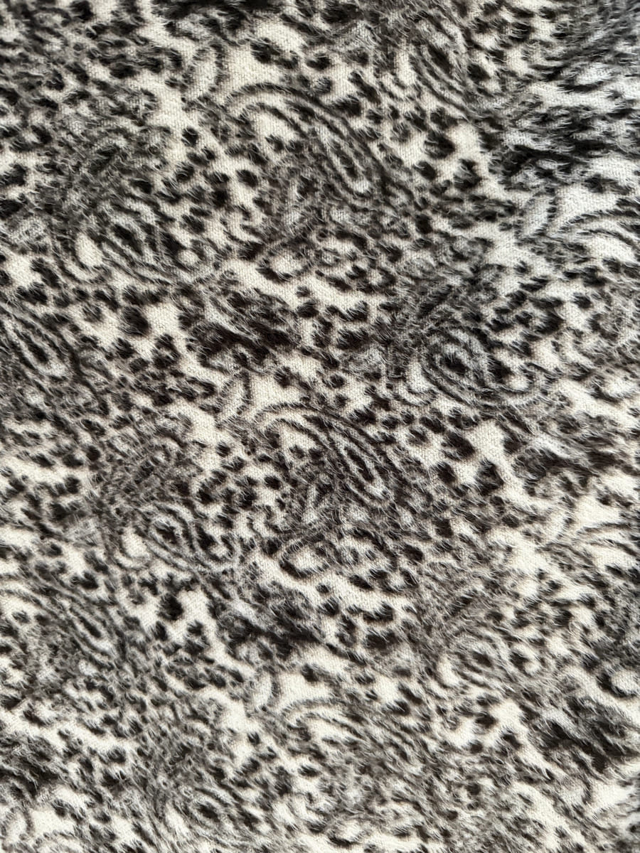 Dreieckstuch PAISLEY LEO dunkelbraun Muster