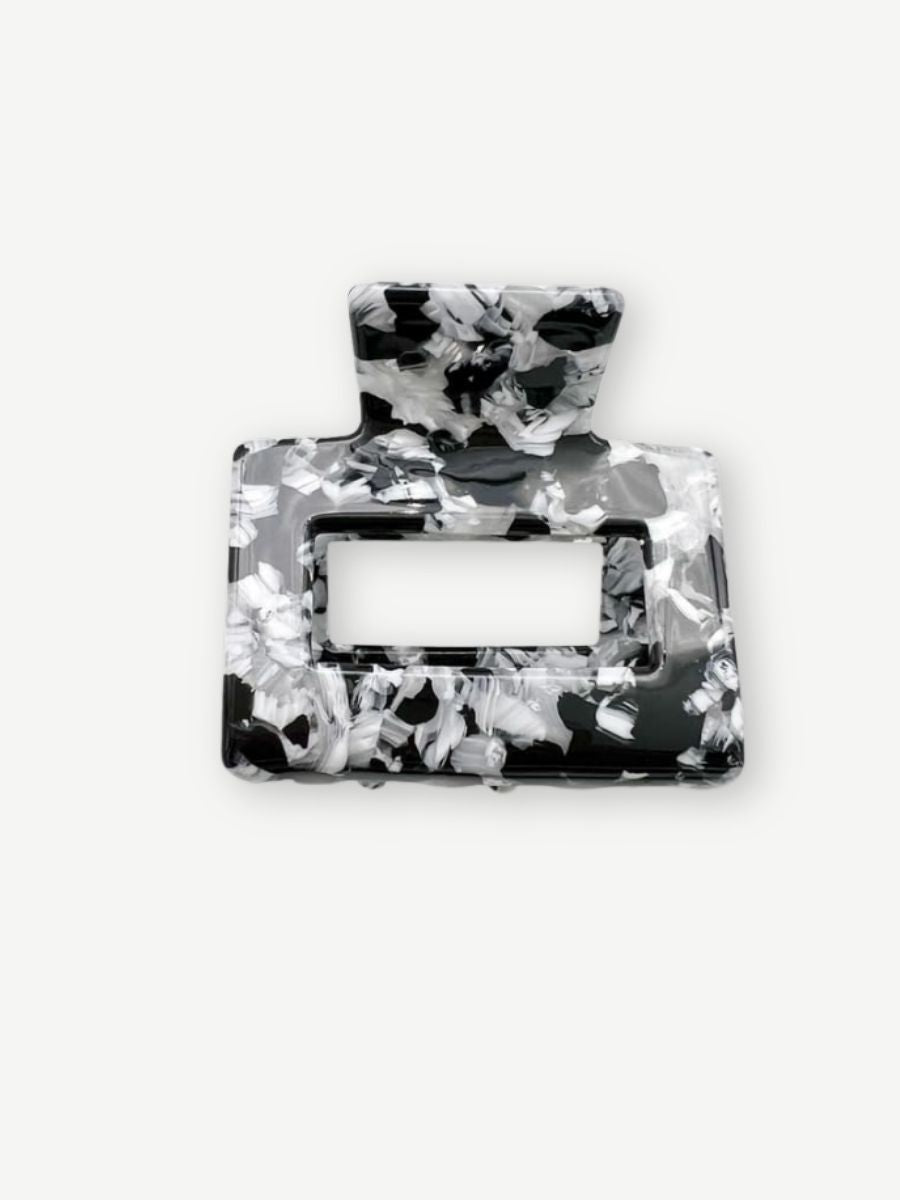 Haarklammer ACAPULCO MINI roses black white