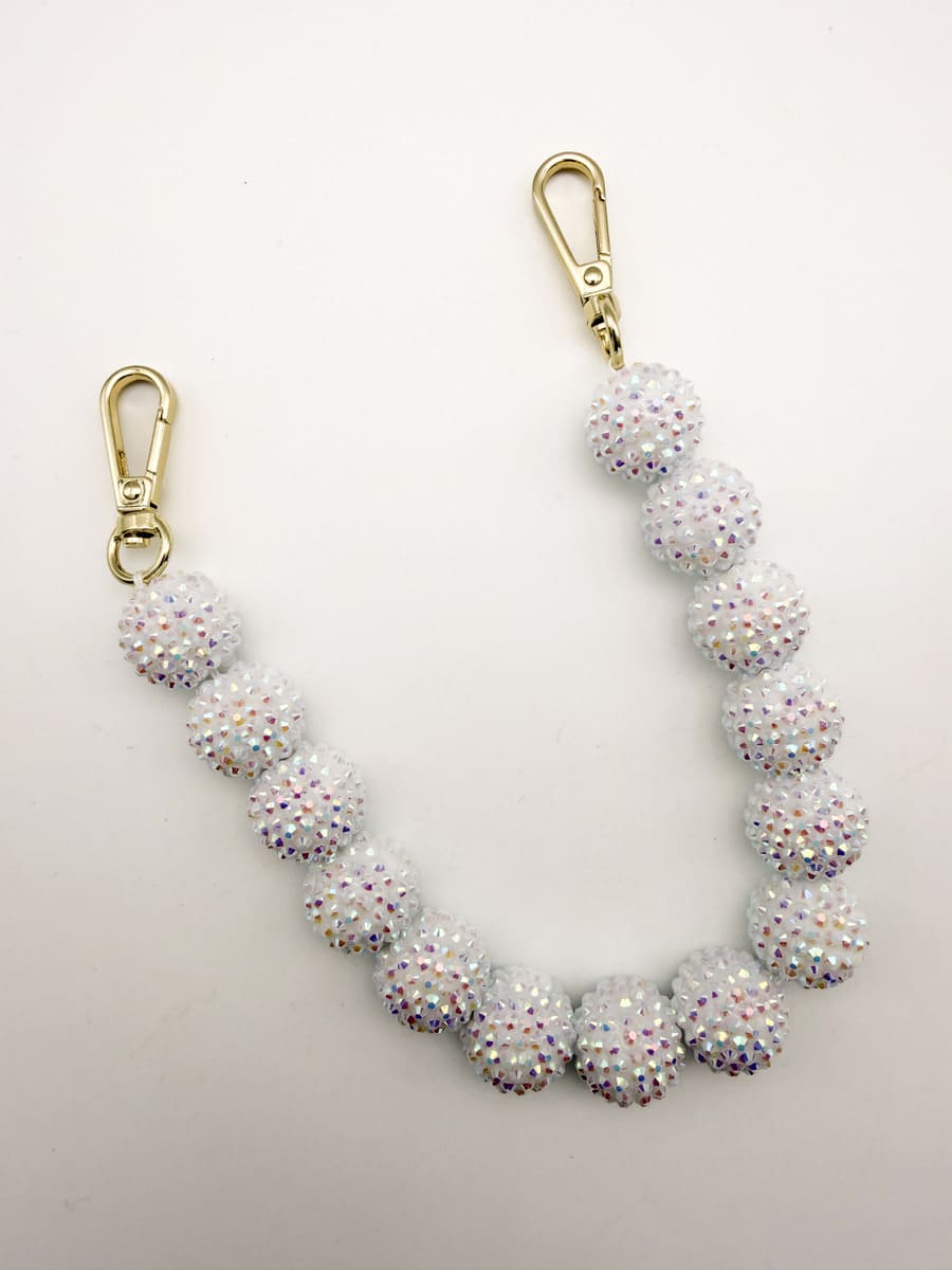 Handyanhänger SPARKLING BUBBLES white