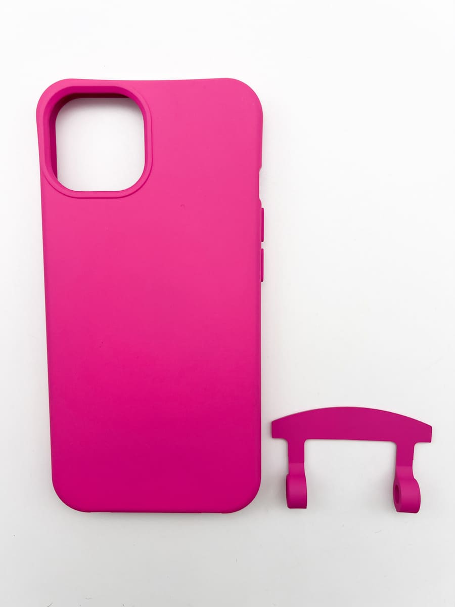 Handyhülle 2in1 mit abnehmbarer Öse HOT PINK