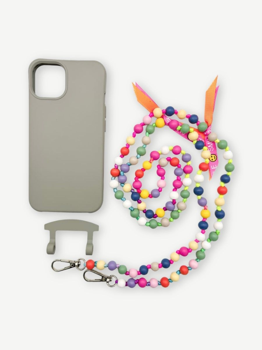 Handykette IBIZA BUNT Hülle grau iphone