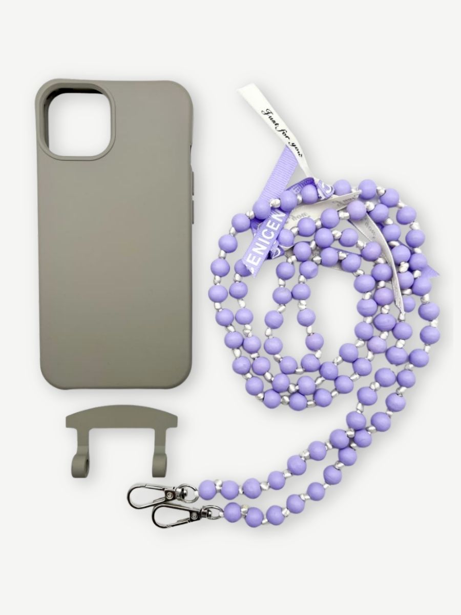 Handykette IBIZA PURPLE Set iphone stone