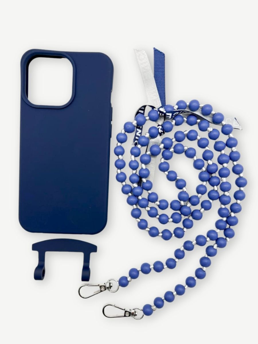 Handykette IBIZA jeans Hülle Navy iPhone