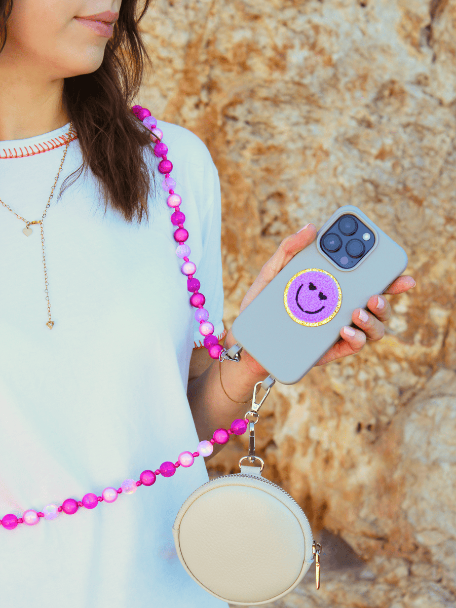Handykette Miracle Pink mit Frau