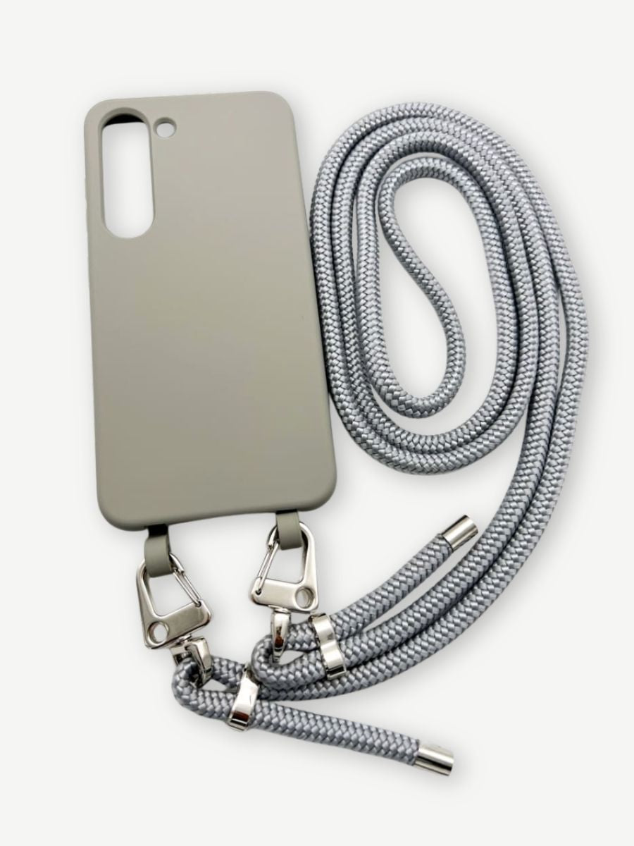 Handykette grau abnehmbare Kordel Samsung