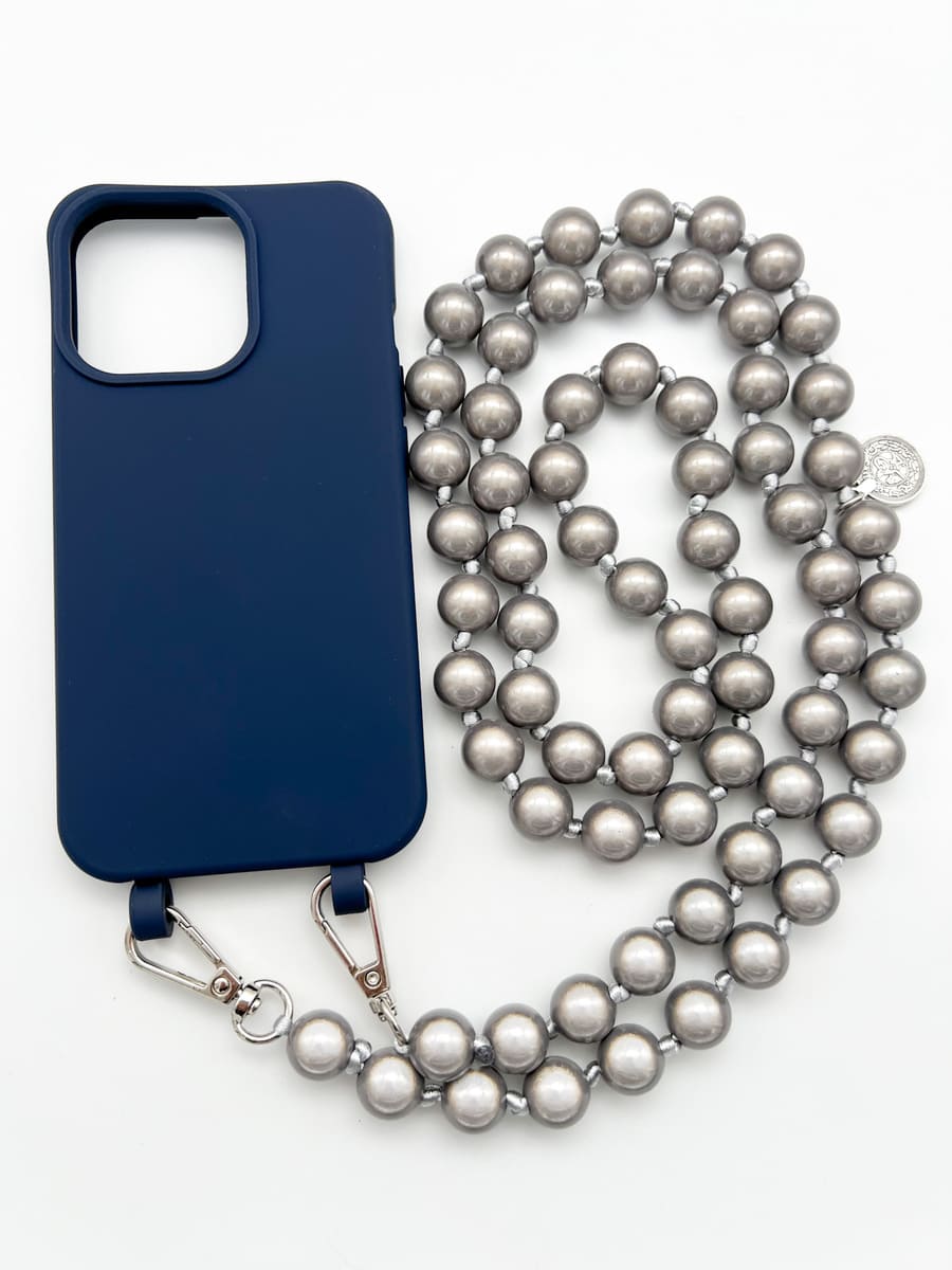 Set Handykette MIRACLE STONE mit Hülle NAVY für iPhone