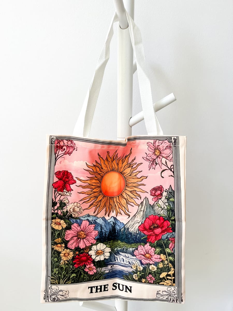 Stoffbeutel THE SUN pink