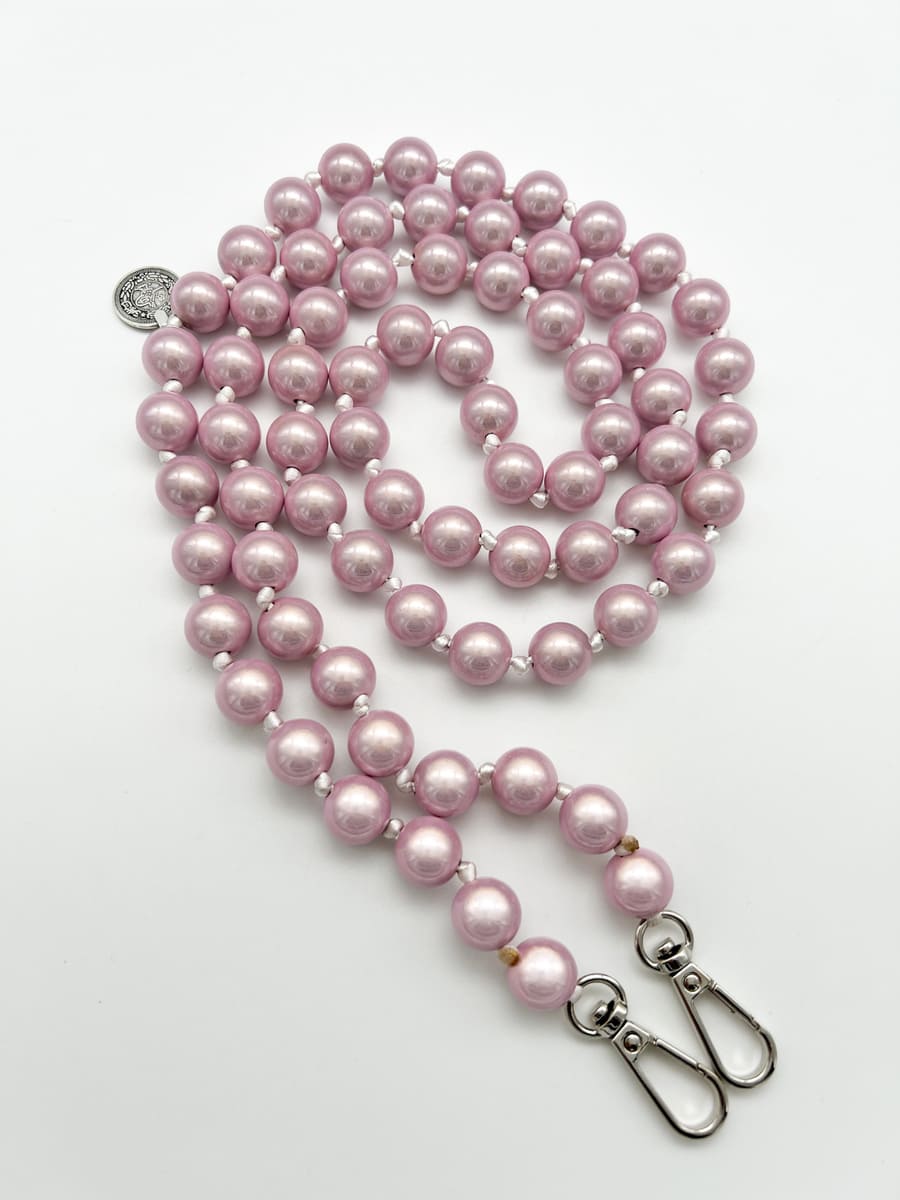 HAndykettte aus Magic Pearls rosa mit Hülle