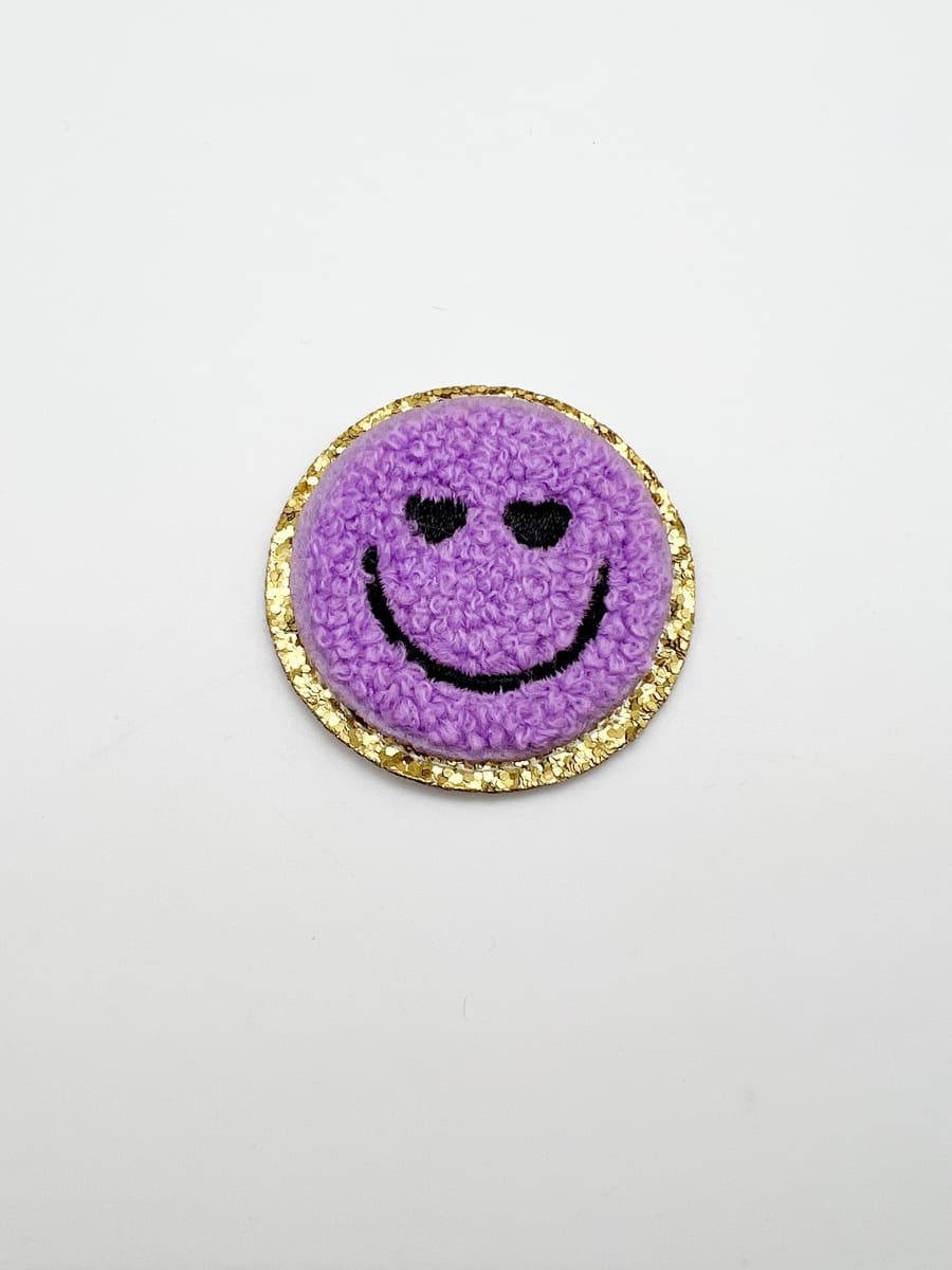 Smiley Sticker lila