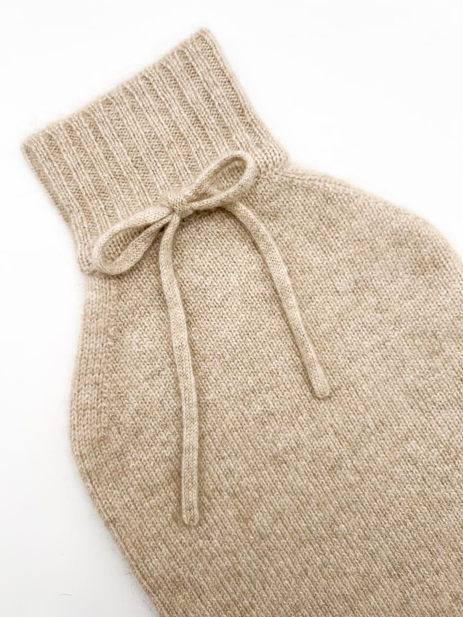 Kaschmir Wärmflaschenbezug COZY beige