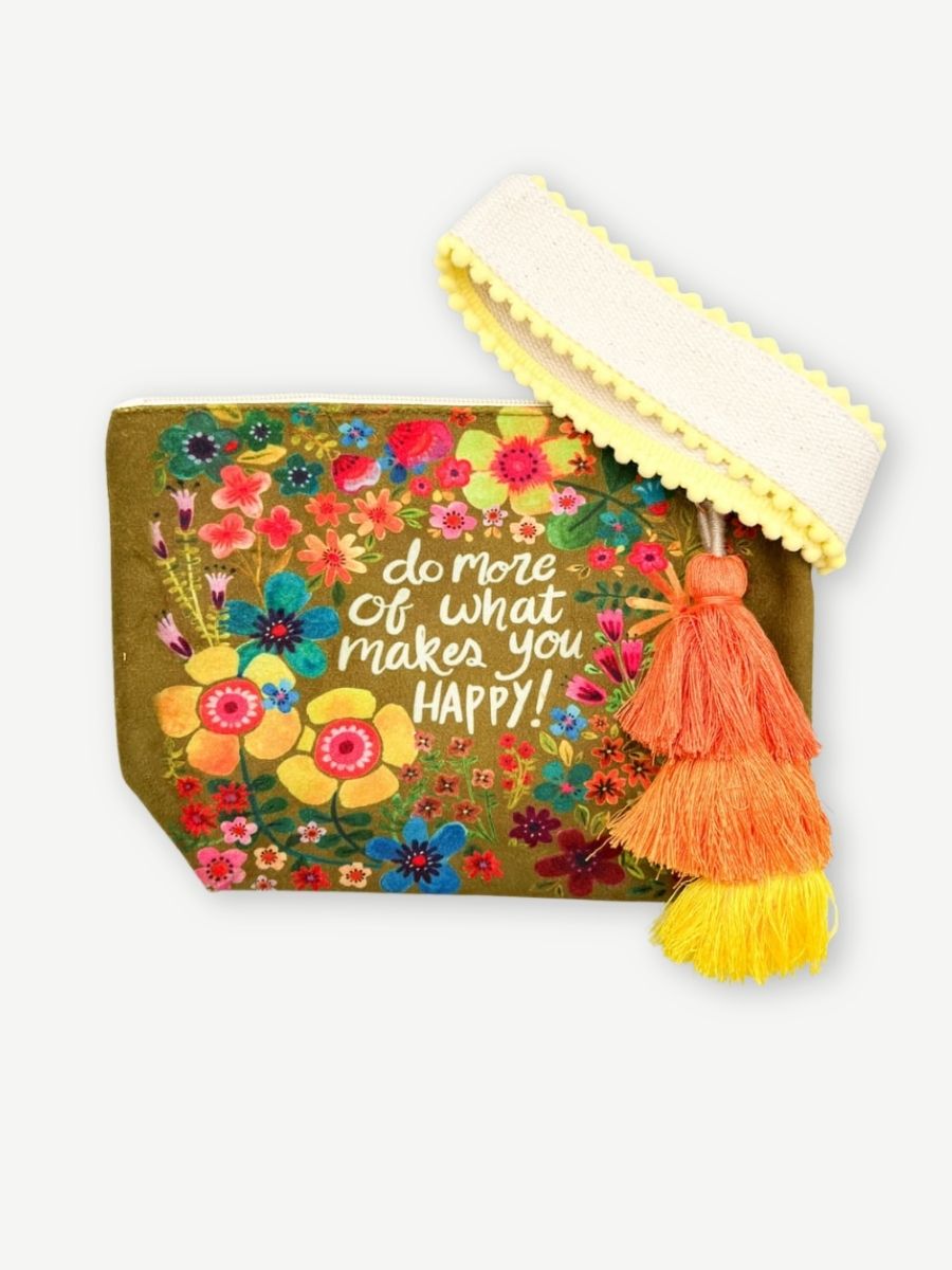 Kosmetiktäschchen HAPPY FLOWERS OLIV