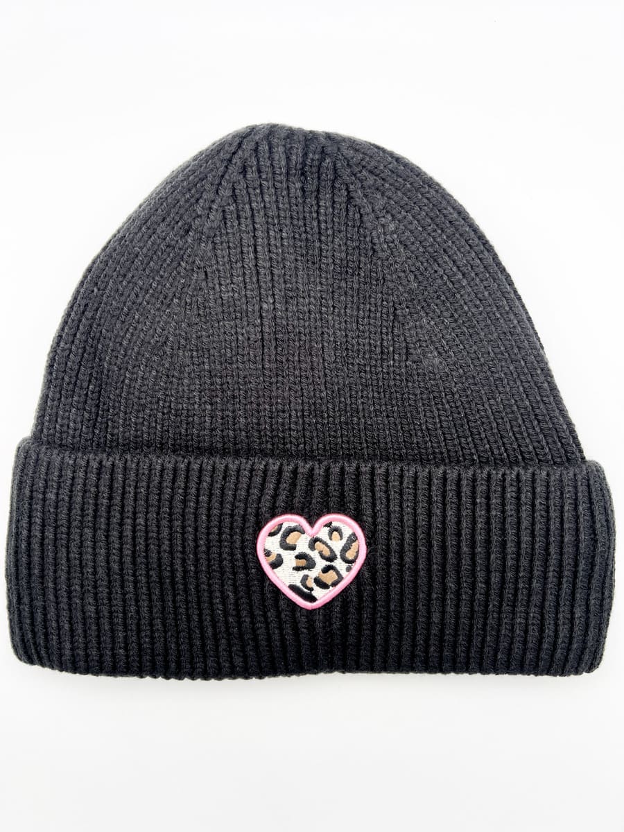 Mütze Leo Heart Schwarz