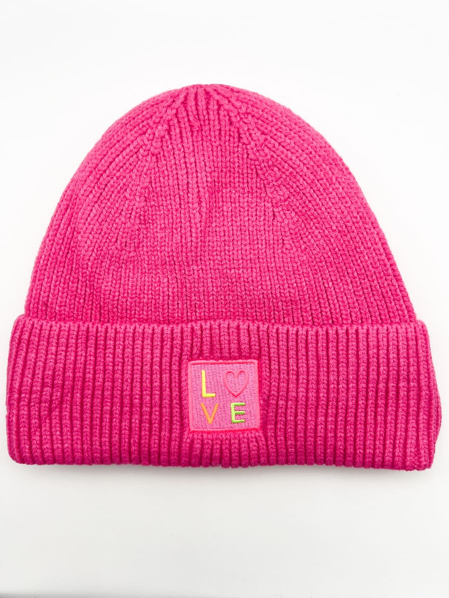 Mütze Love pink