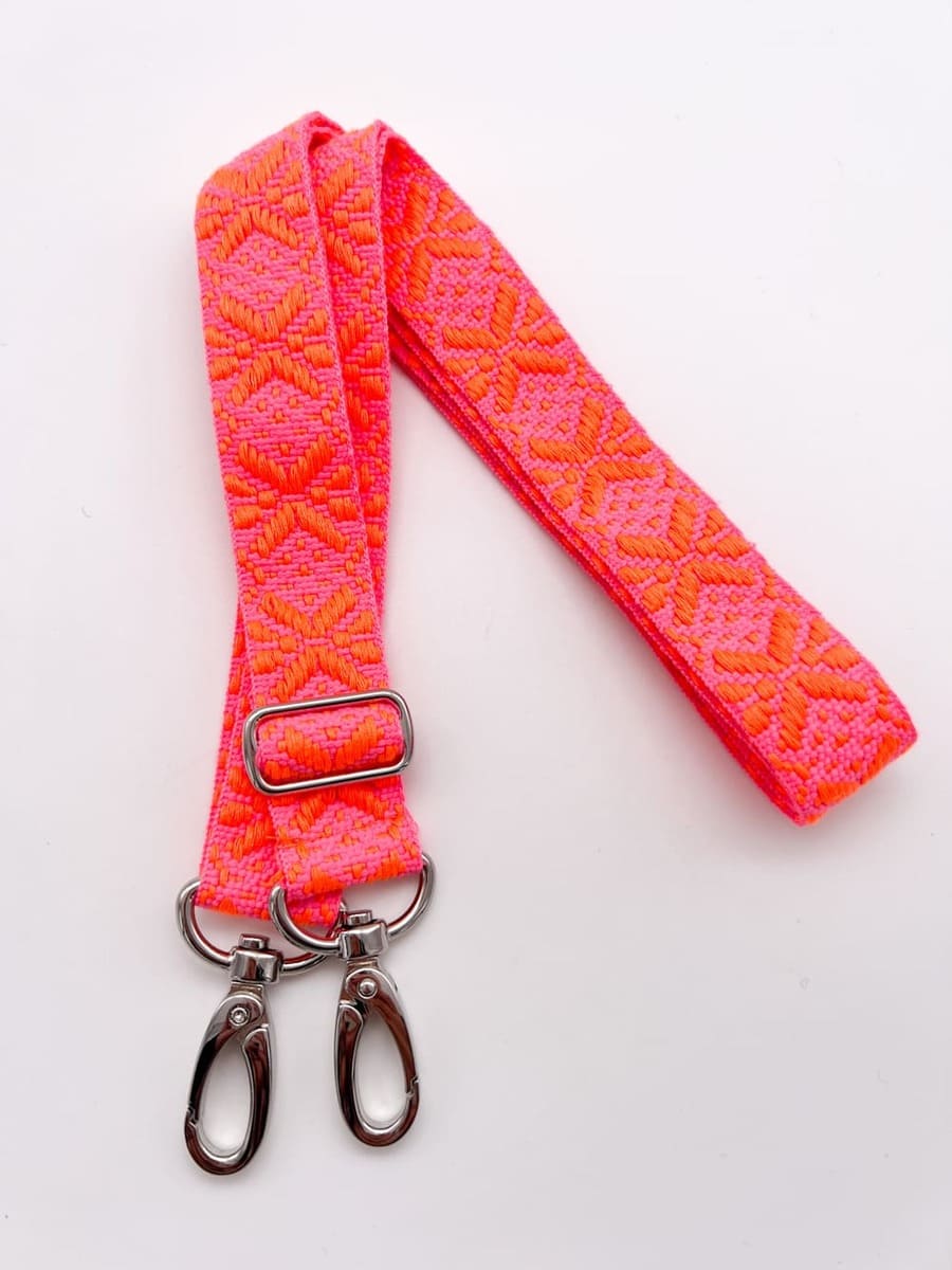 Set Handykette MAYA PINK ORANGE mit Hülle verschiedene Farben