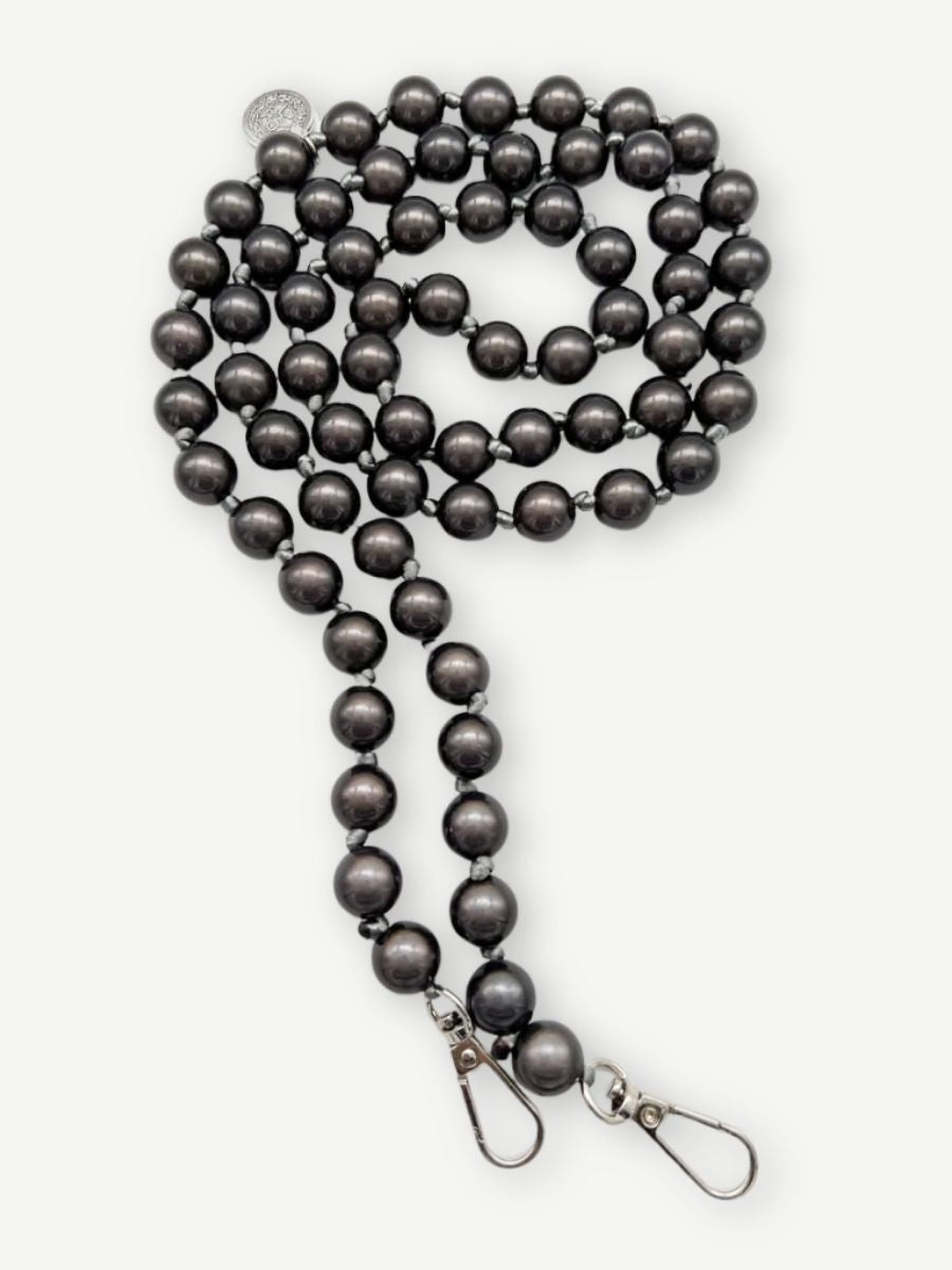 Kette dunkelgrau aus Magic Pearls Handykette