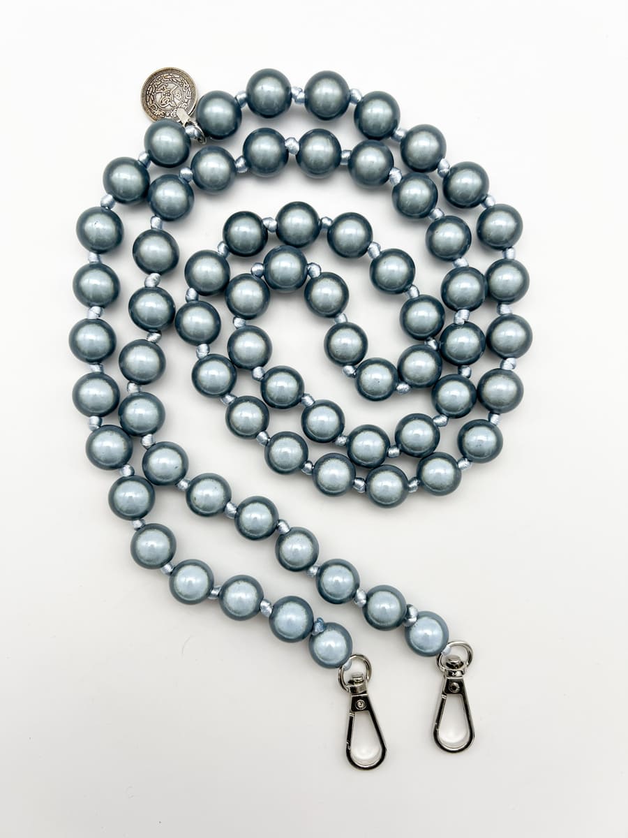 Handykette aus Magic Pearls in Blau