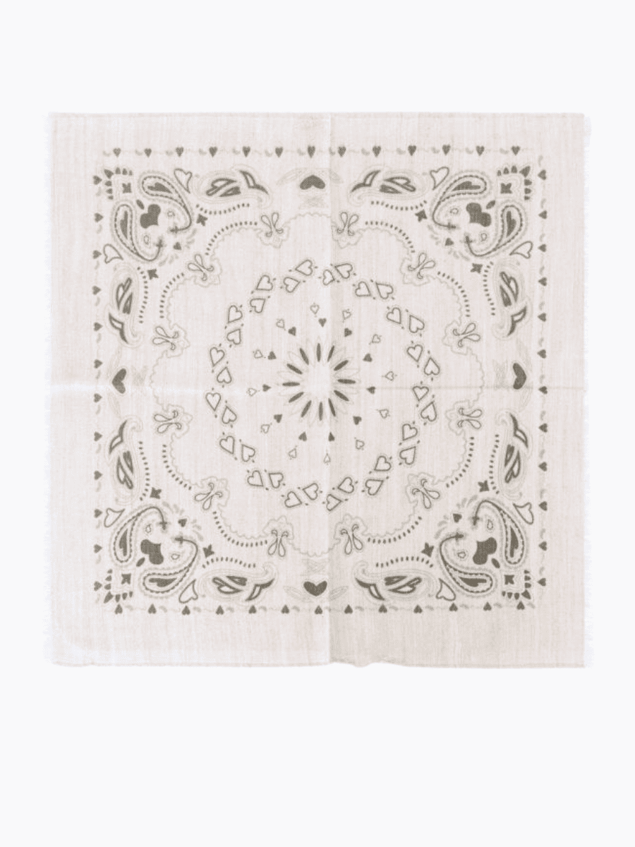Nickituch Wollmix PAISLEY beige