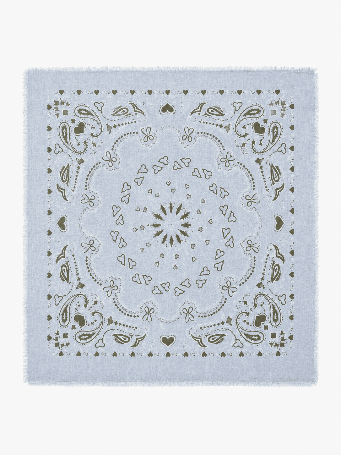 Nickituch Wollmix PAISLEY hellblau 