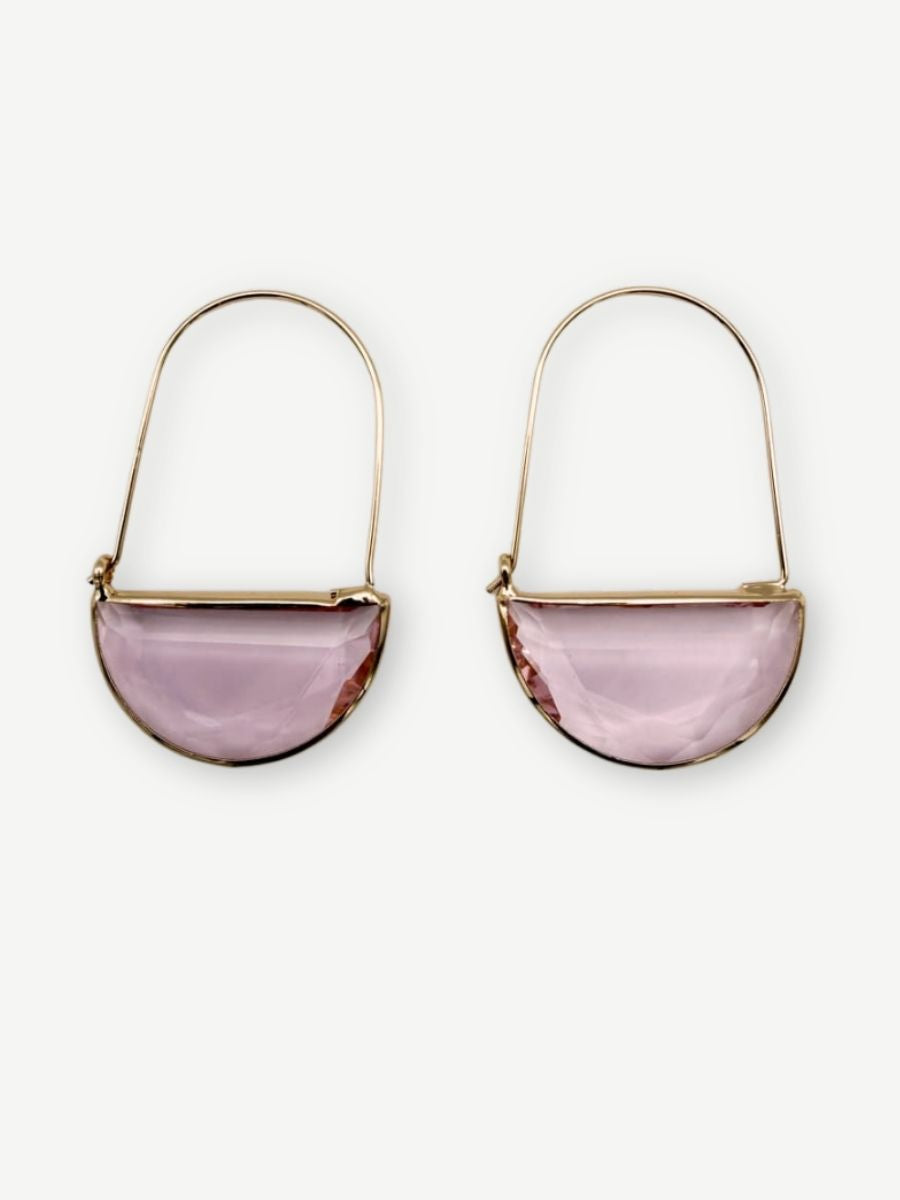 Ohrringe CRYSTAL STONE rose