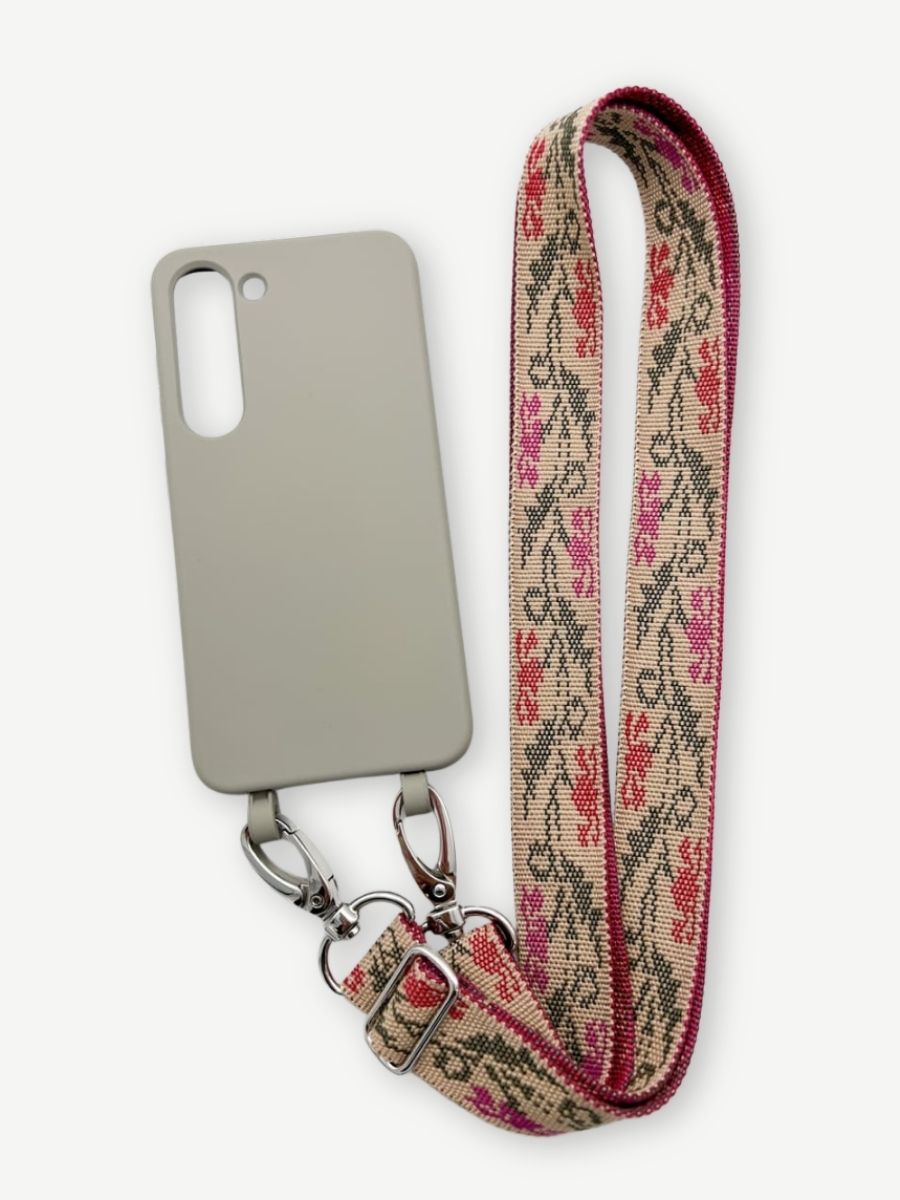 Set Handykette ALMI mit Hülle STONE für Samsung