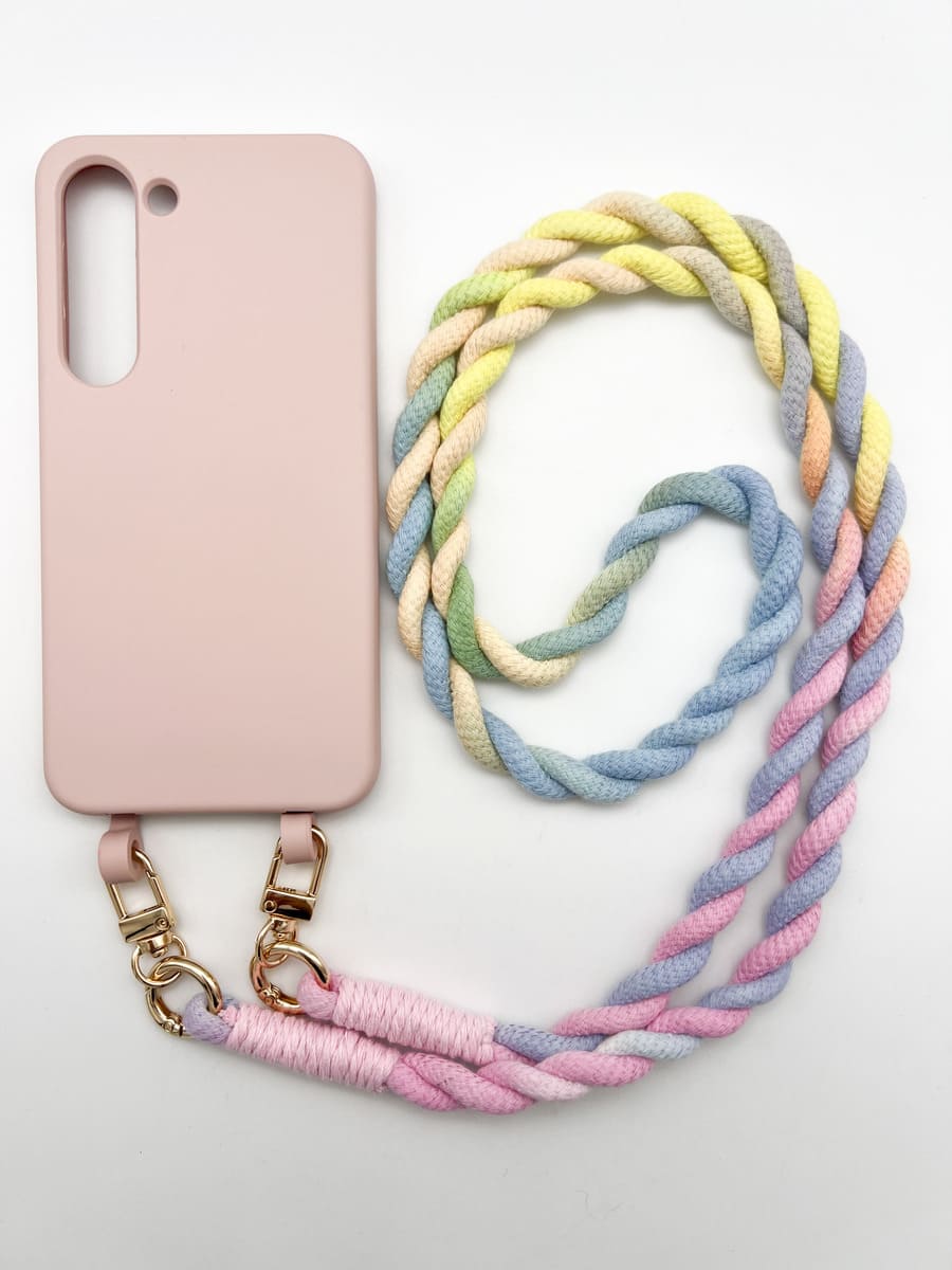 Set Handykette BALI RAINBOW mit Hülle CANDY für Samsung