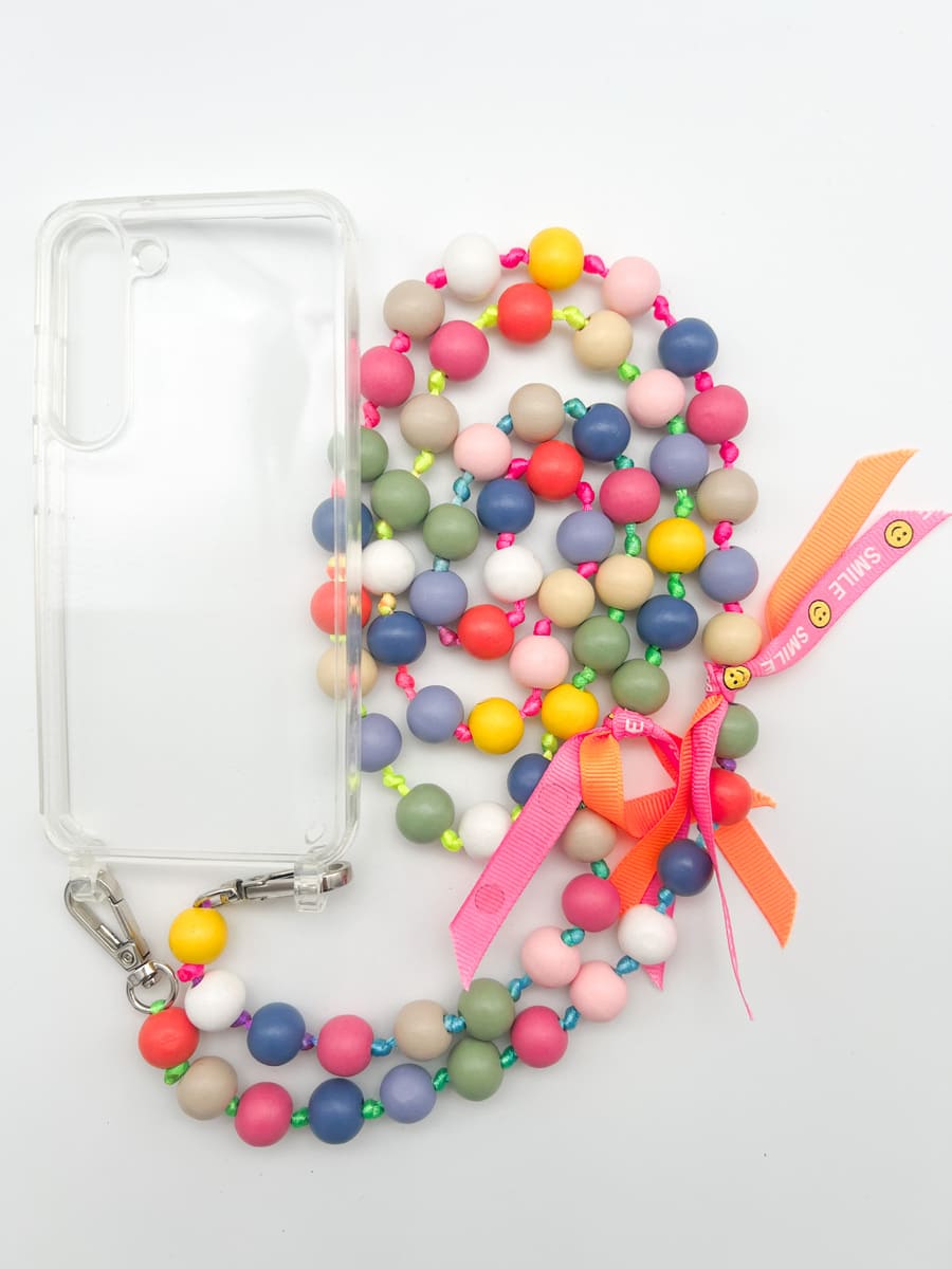 Set Handykette BIG IBIZA bunt mit Hülle AIR für Samsung