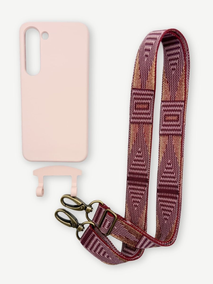 Set Handykette GOLDEN BERRY mit Hülle CANDY für Samsung