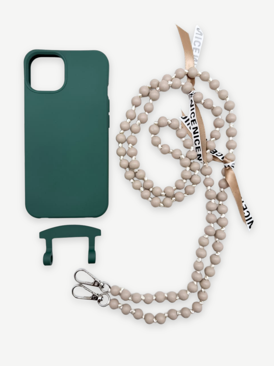 Set Handykette IBIZA BEIGE mit Hülle OCEAN für iPhone
