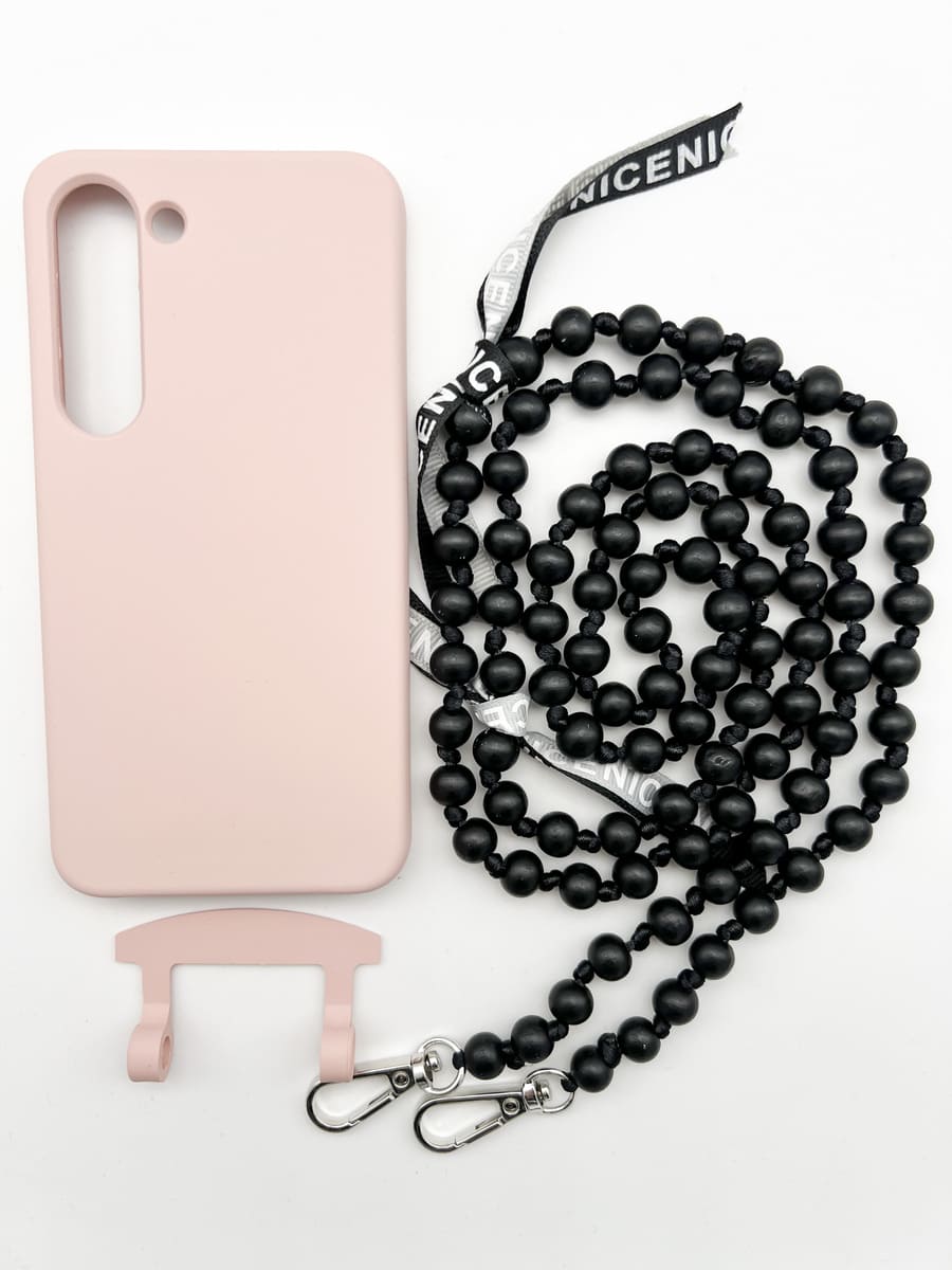 Set Handykette IBIZA BLACK mit Hülle CANDY für Samsung