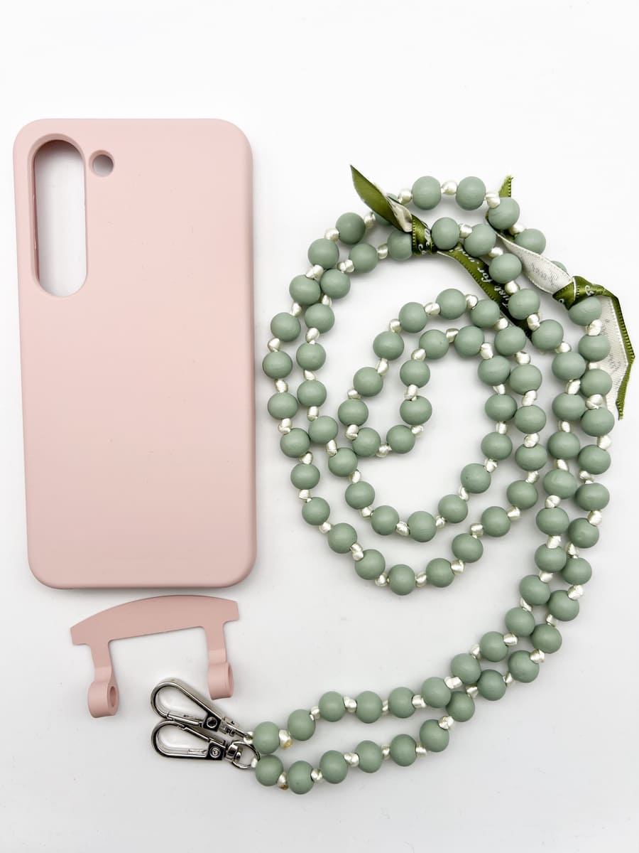 Set Handykette IBIZA GREEN mit Hülle CANDY für Samsung