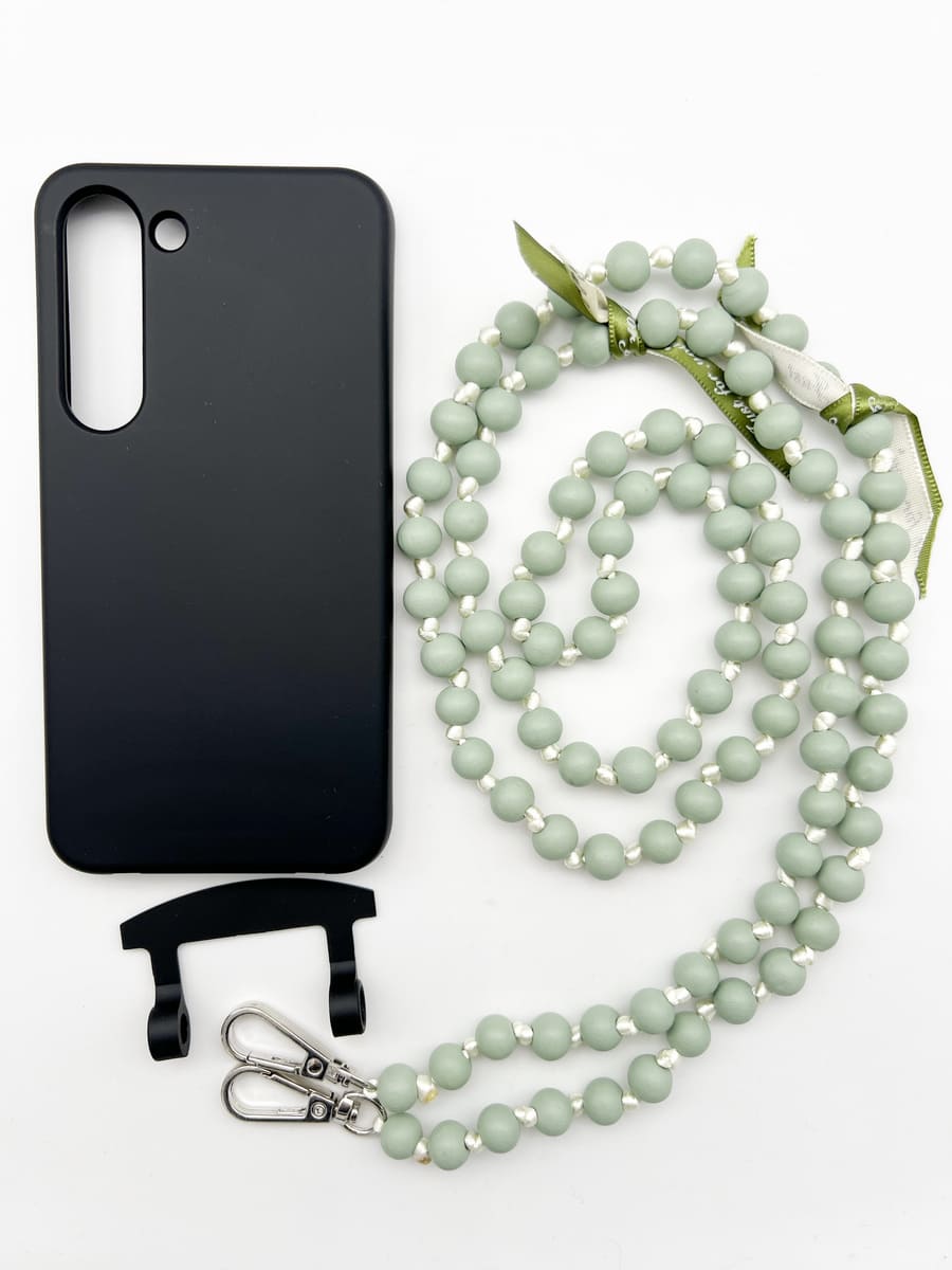 Set Handykette IBIZA GREEN mit Hülle COAL für Samsung