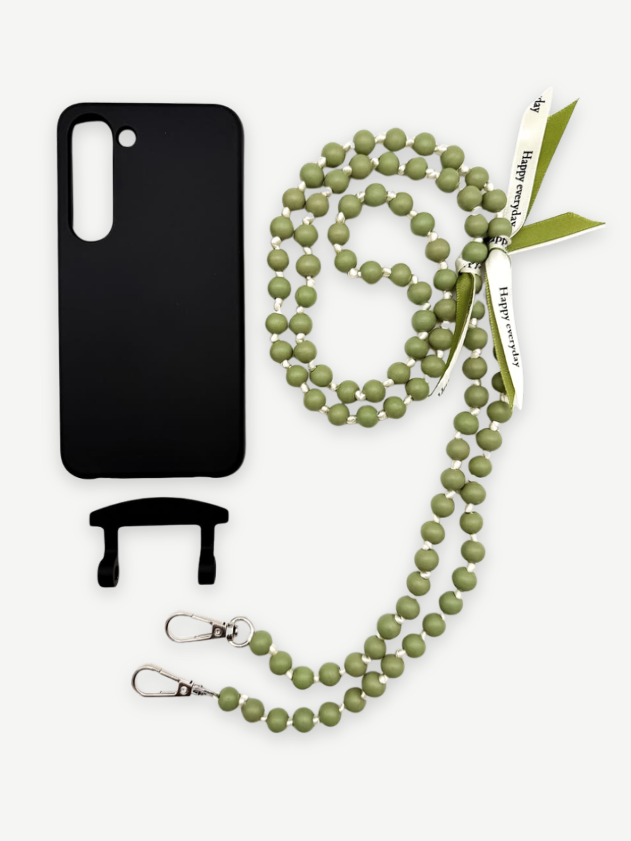 Set Handykette IBIZA GREEN mit Hülle COAL für Samsung