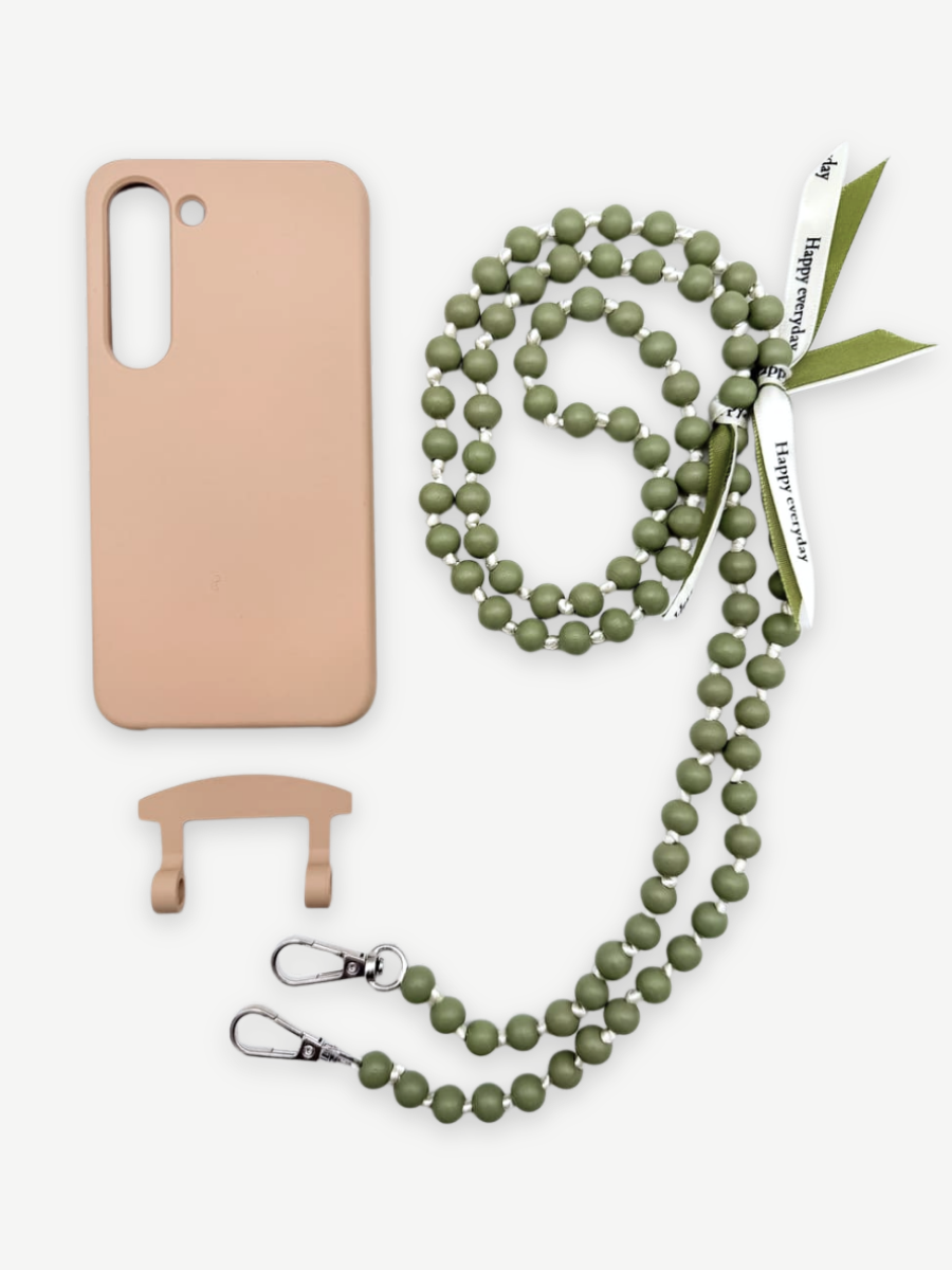 Set Handykette IBIZA GREEN mit Hülle TOFFEE für Samsung