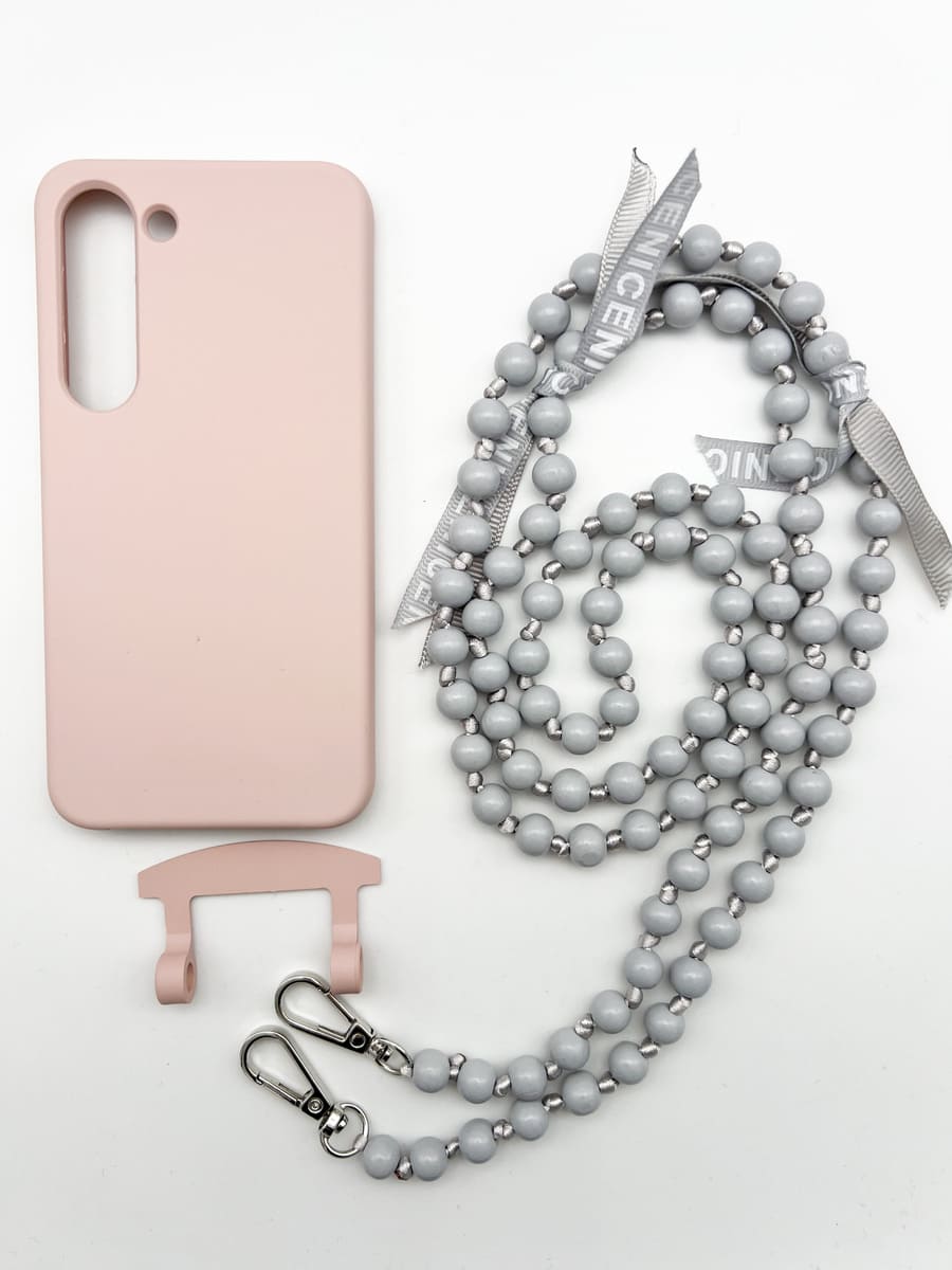 Set Handykette IBIZA GREY mit Hülle CANDY für Samsung