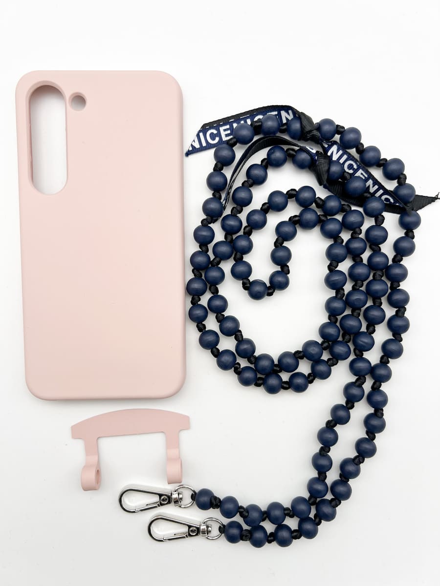 Set Handykette IBIZA NAVY mit Hülle CANDY für Samsung