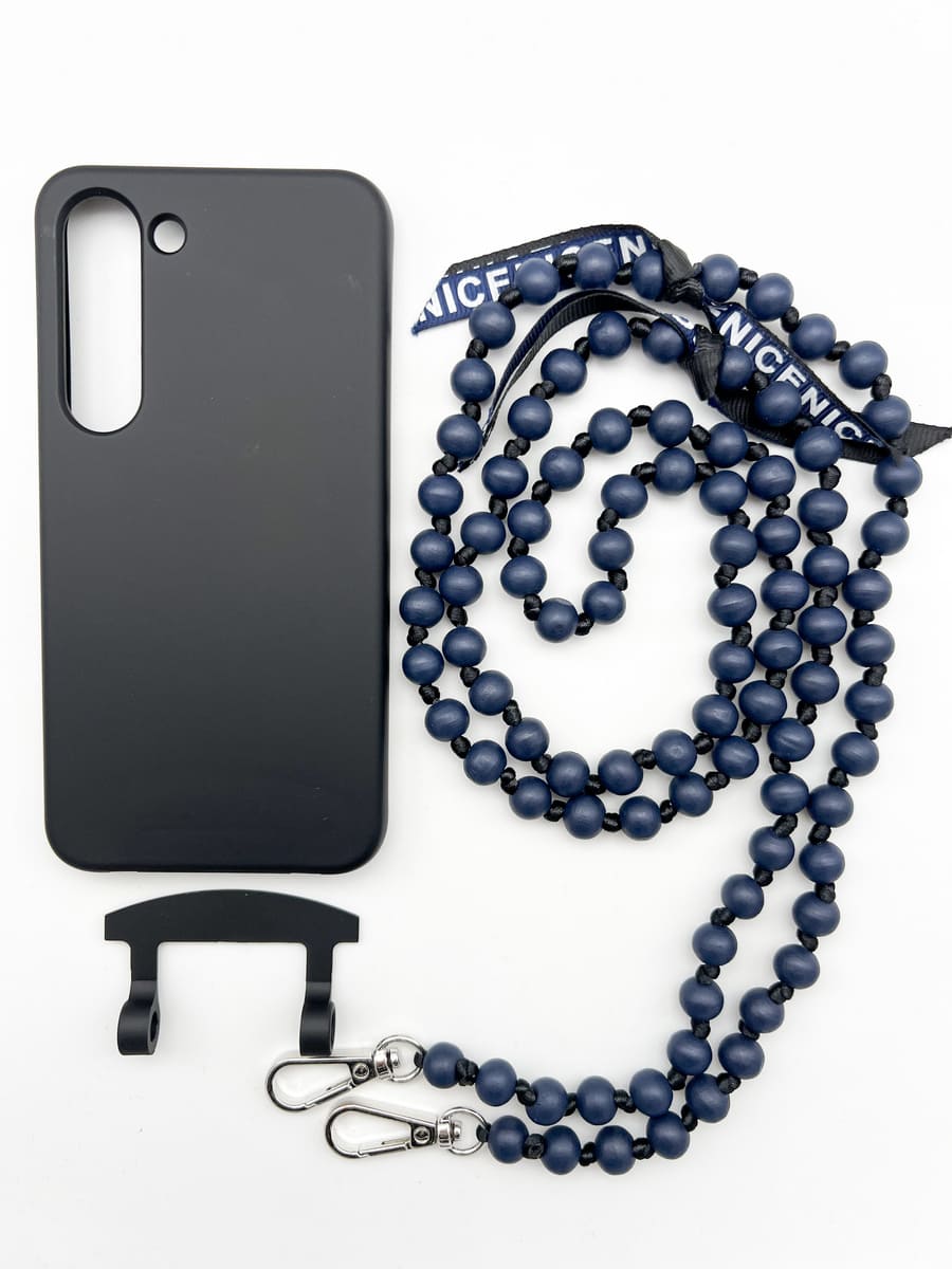 Set Handykette IBIZA NAVY mit Hülle COAL für Samsung