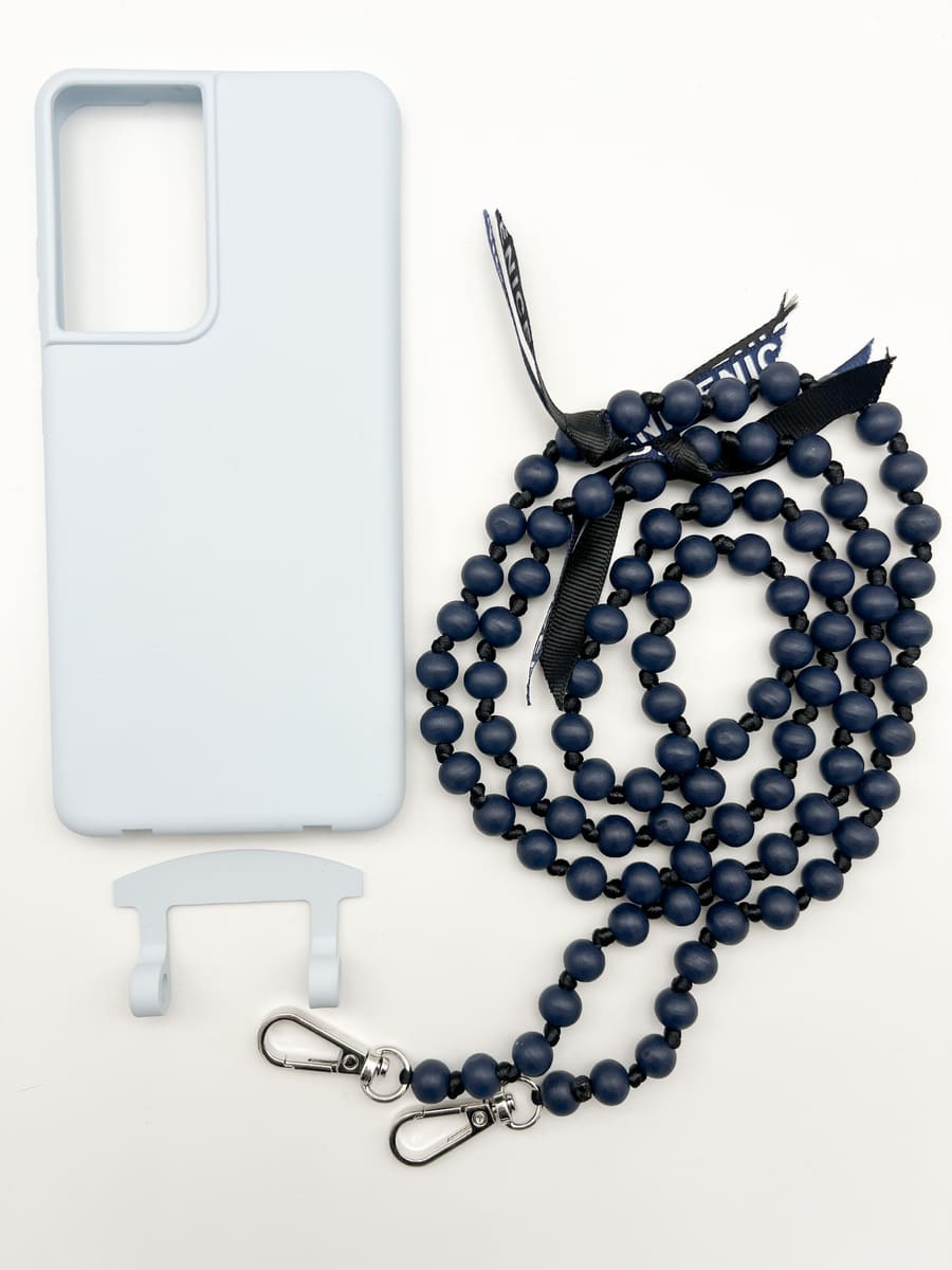 Set Handykette IBIZA NAVY mit Hülle ICE für Samsung