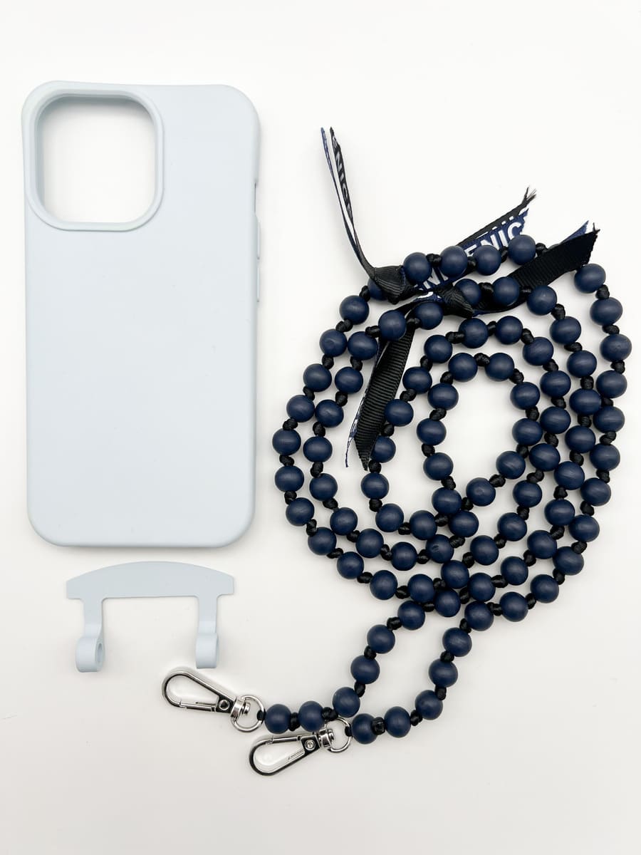 Set Handykette IBIZA NAVY mit Hülle ICE für iPhone