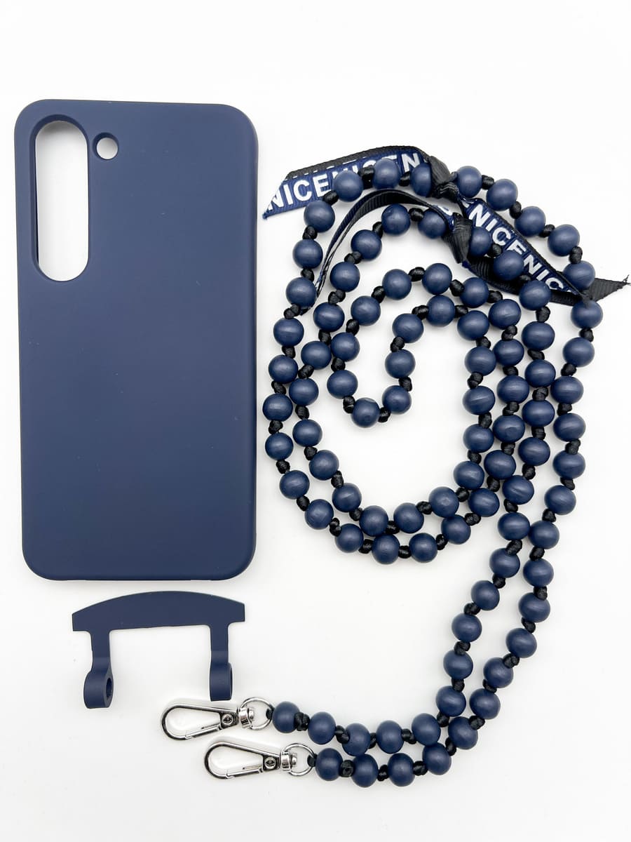 Set Handykette IBIZA NAVY mit Hülle NAVY für Samsung