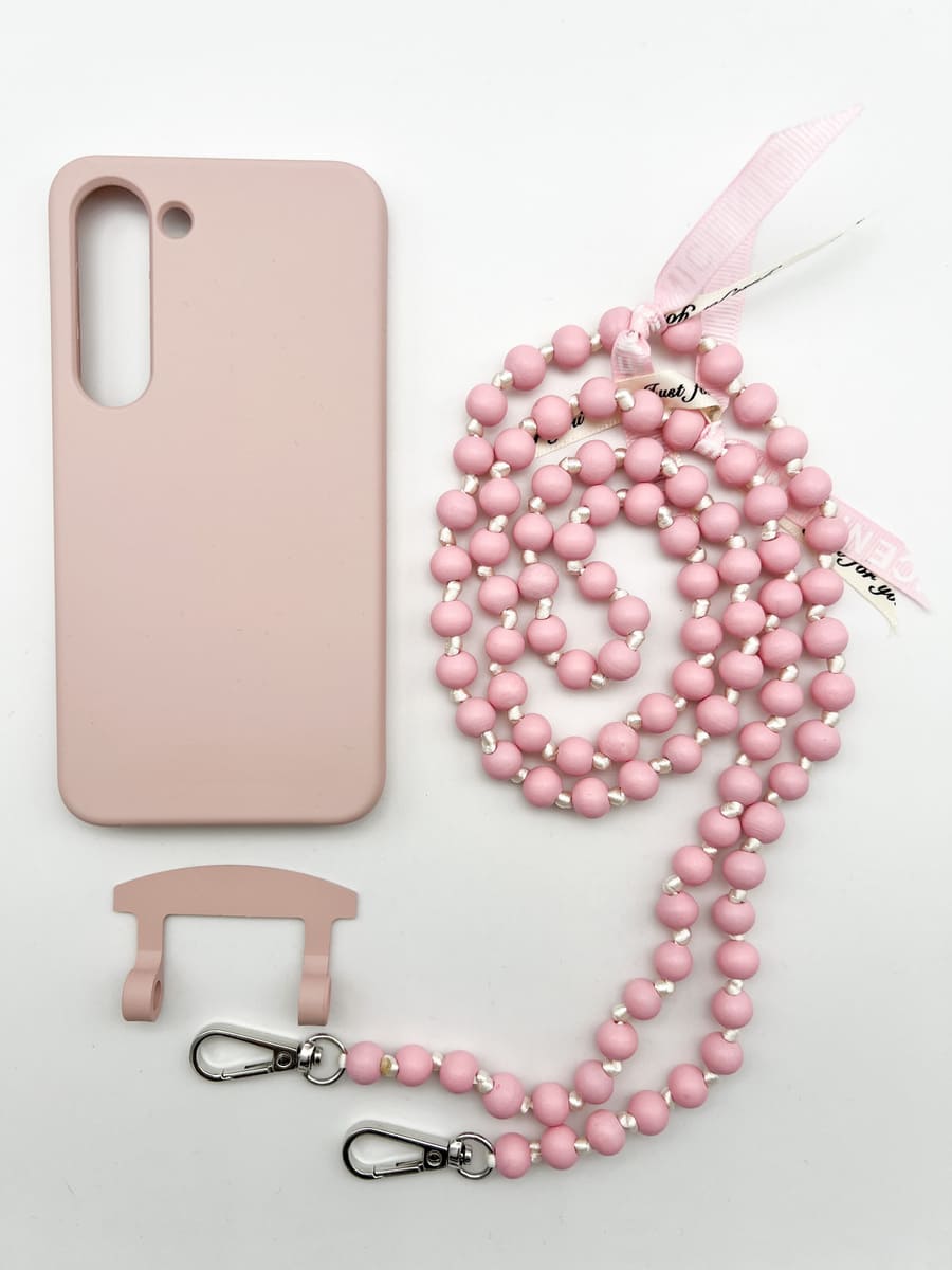 Set Handykette IBIZA ROSE mit Hülle CANDY für Samsung