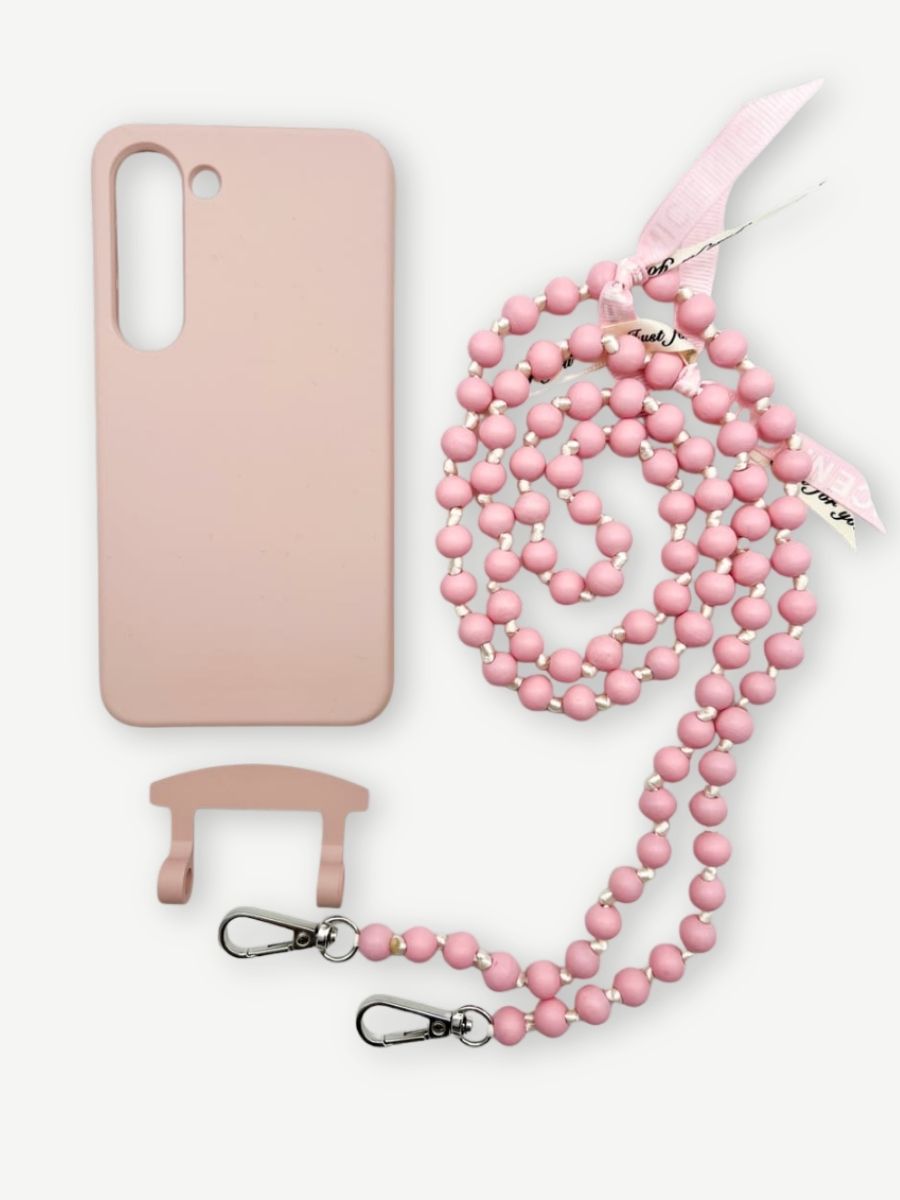 Set Handykette IBIZA ROSE mit Hülle CANDY für Samsung