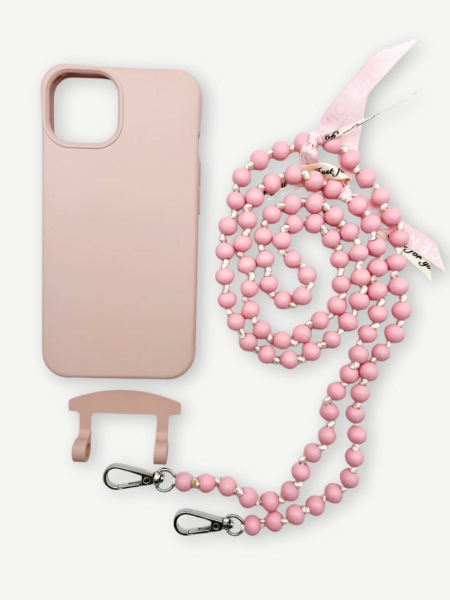 Set Handykette IBIZA ROSE mit Hülle CANDY für iPhone