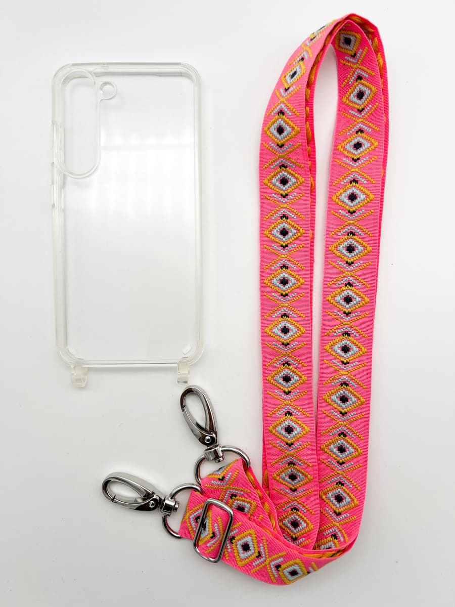 Set Handykette INCA PINK mit Hülle AIR für Samsung