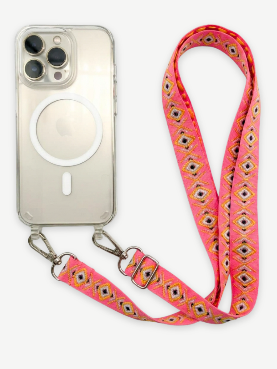 Set Handykette INCA PINK mit Hülle AIR für iPhone