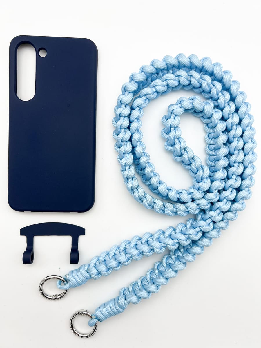 Set Handykette MARRAKESCH BLUE mit Hülle NAVY für Samsung