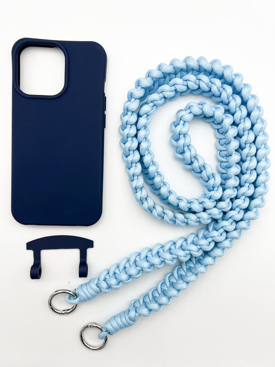 Set Handykette MARRAKESCH BLUE mit Hülle NAVY für iPhone